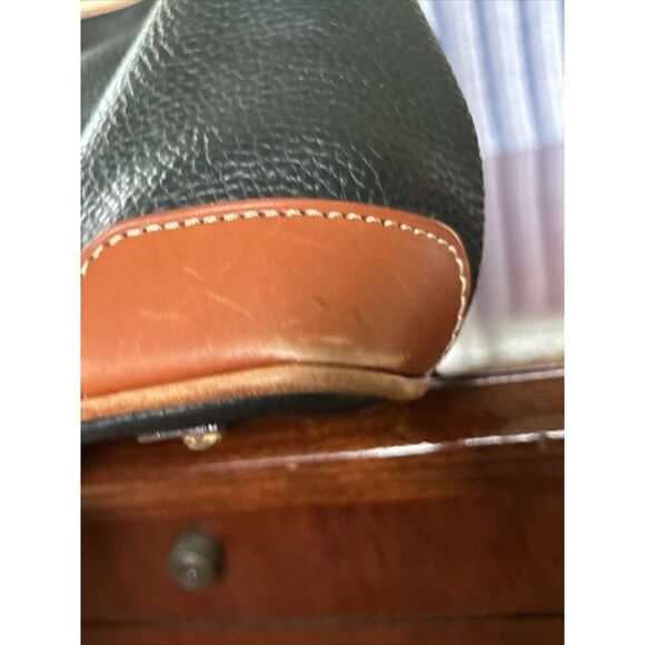 Dooney & Bourke Hobo Bag Black and Brown Pebbled Leather J8616963 - Picture 8 of 15